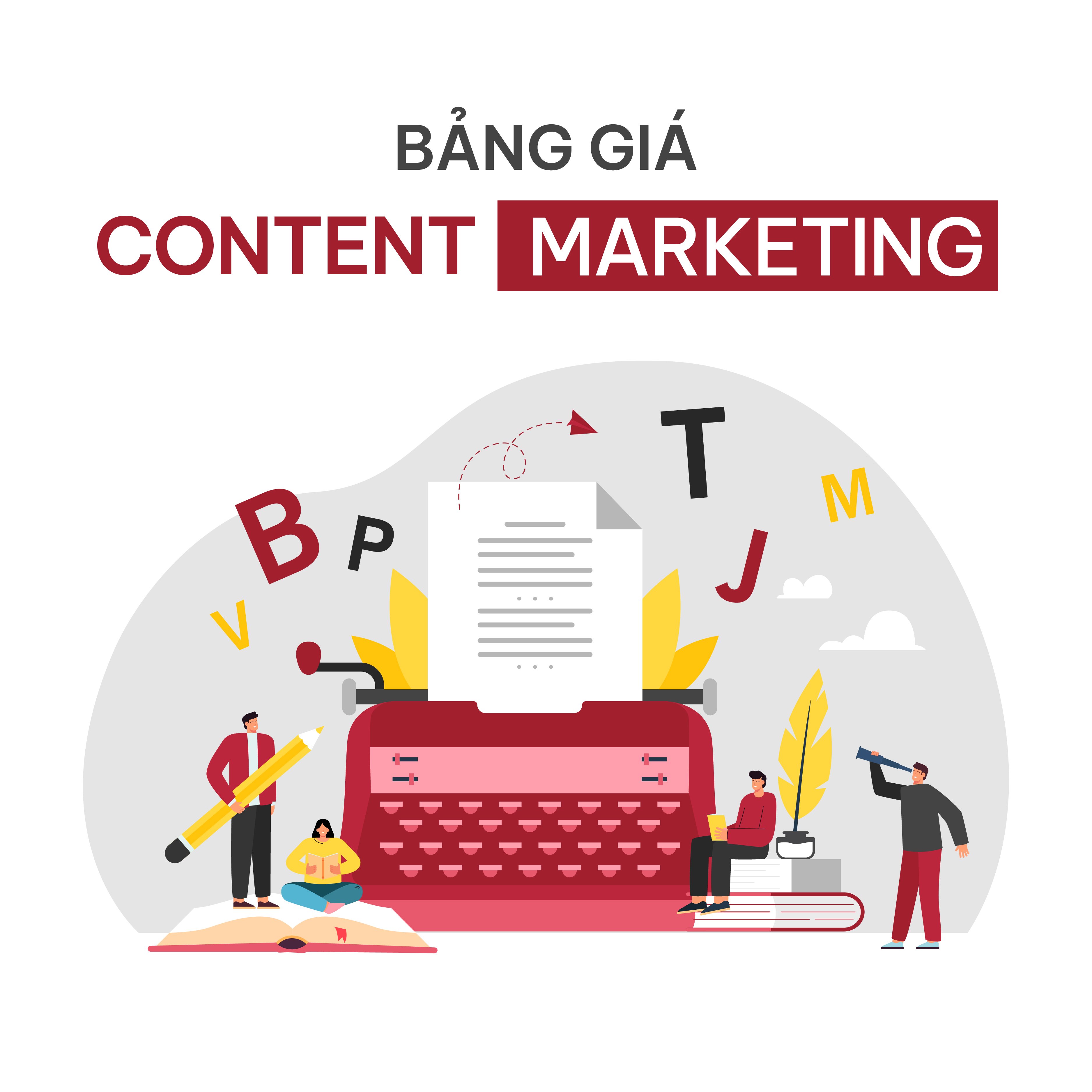 Bảng Giá Content Marketing